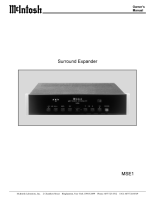 McIntosh MSE-1 - Owners manual 